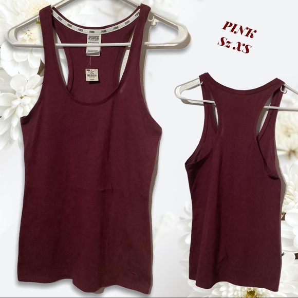 PINK Victoria's Secret Other - PINK VS - NWT - XS - burgundy racer back soft top